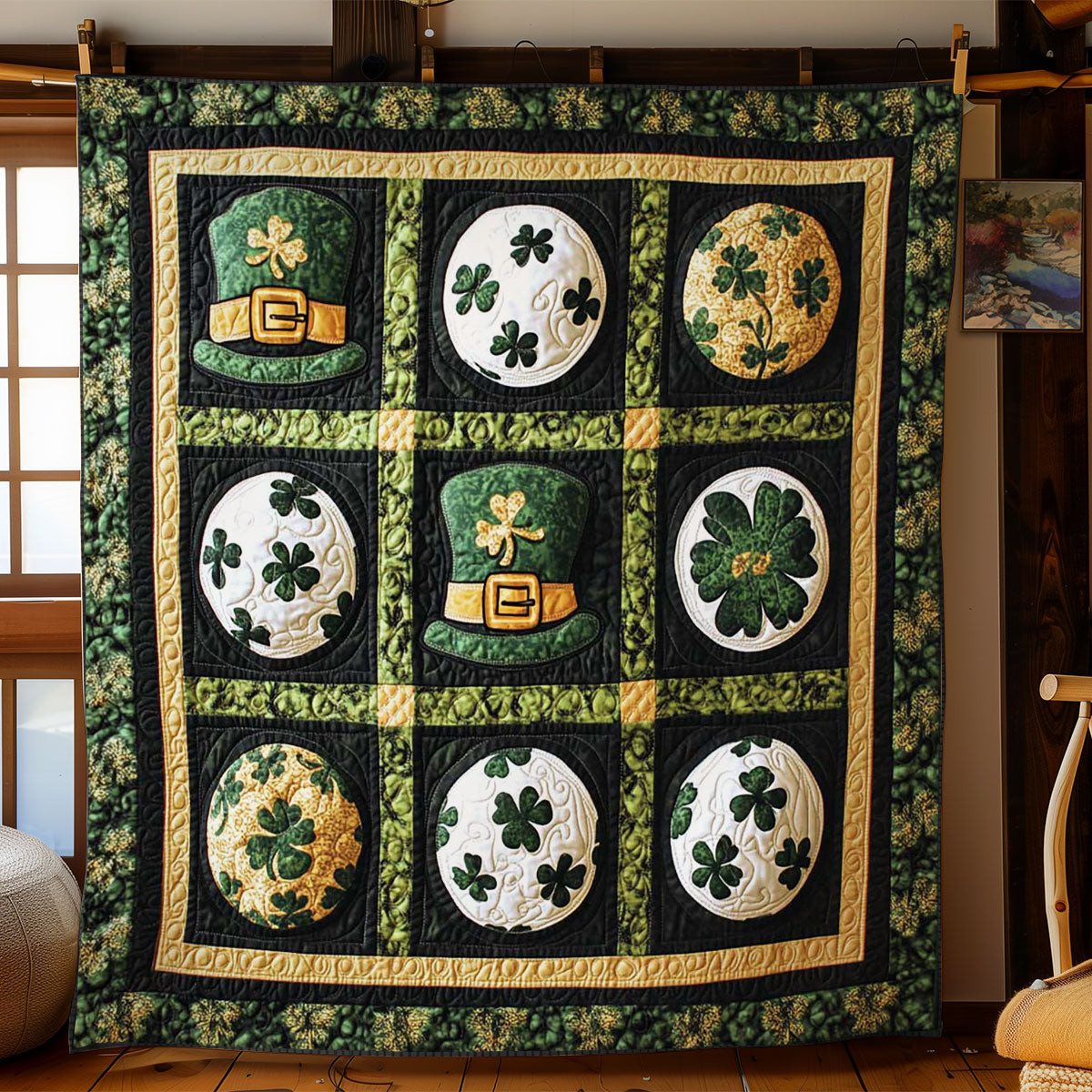 Festive Patrick's Day Ball Quilt Blanket Best Throws For Sofas Blanket Saint Patrick's Day Gifts