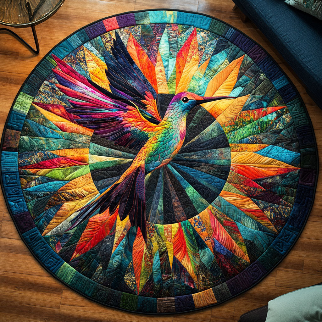 Floral Flight Quilted Round Mat Entryway Christmas Decor Ideas Unique Gifts For Farmers