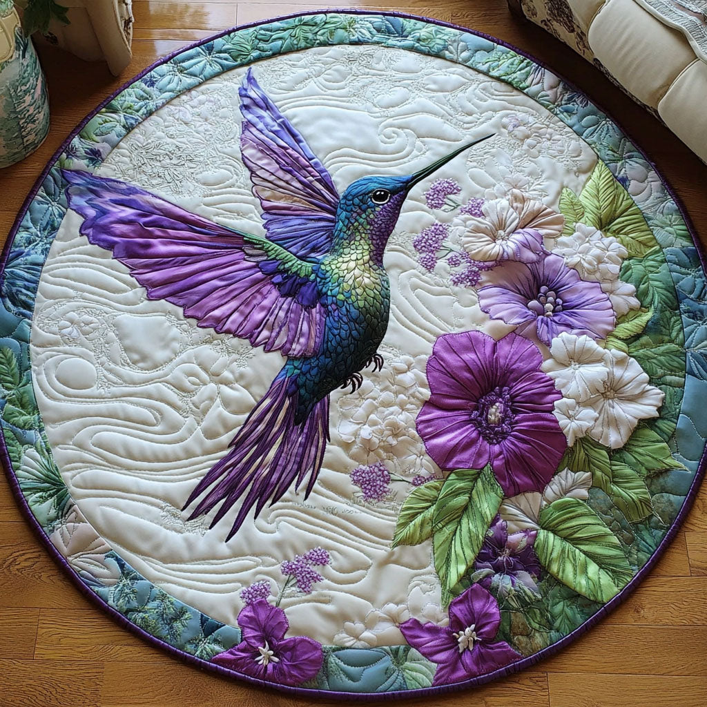 Floral Wings Quilted Round Mat Front Door Idea Tractor Gifts For Dad Farmers