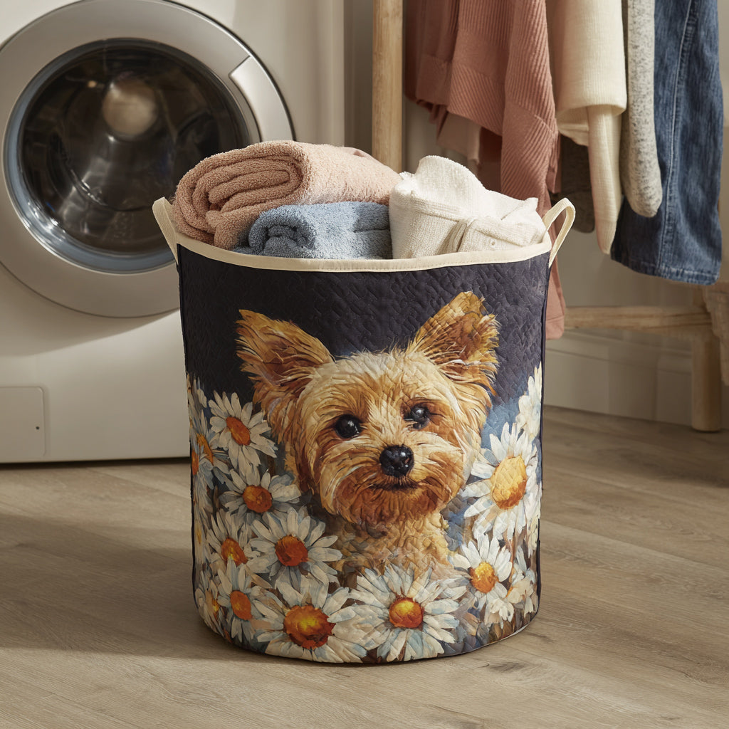 Floral Yorkshire Quilted Laundry Basket Perfect Quilted Laundry Organizer Gift for the Holidays