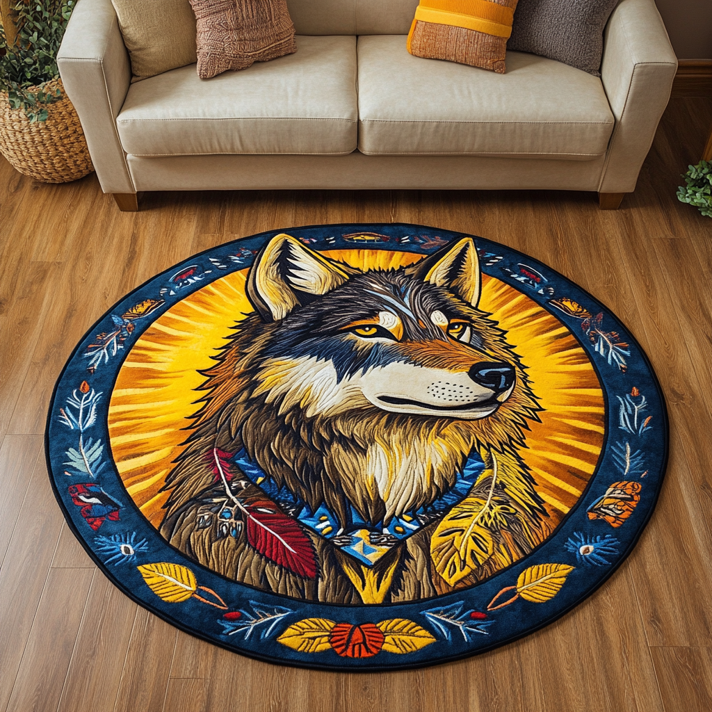 Forest Hunt Quilted Round Mat Outdoor Decor Farmer Dad Christmas Gifts