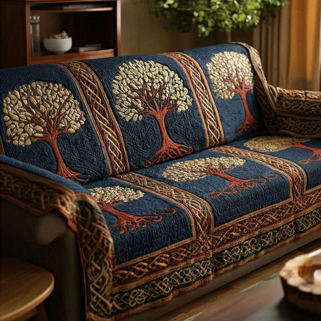 Forest Nature Roots Quilted Sofa Cover The Best Slipcovers Tree Of Life Gifts For Family