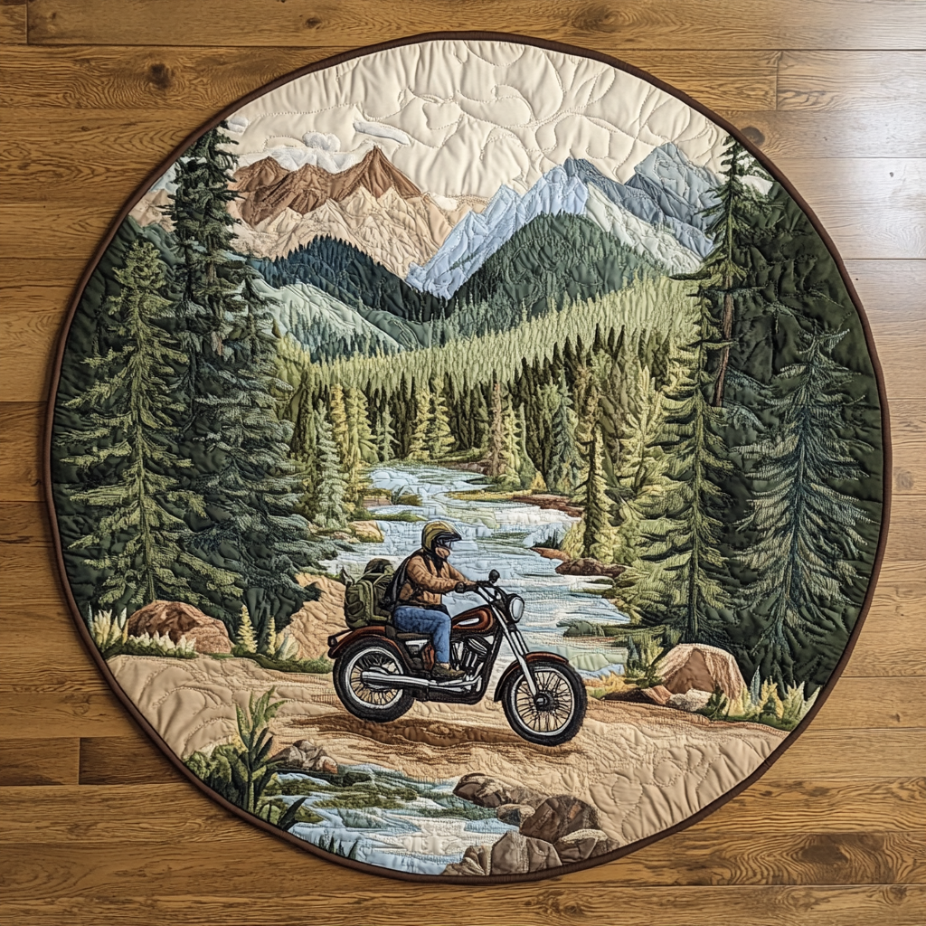 Forest Path Quilted Round Mat Entryway Ideas Tree Of Life Gifts For Women