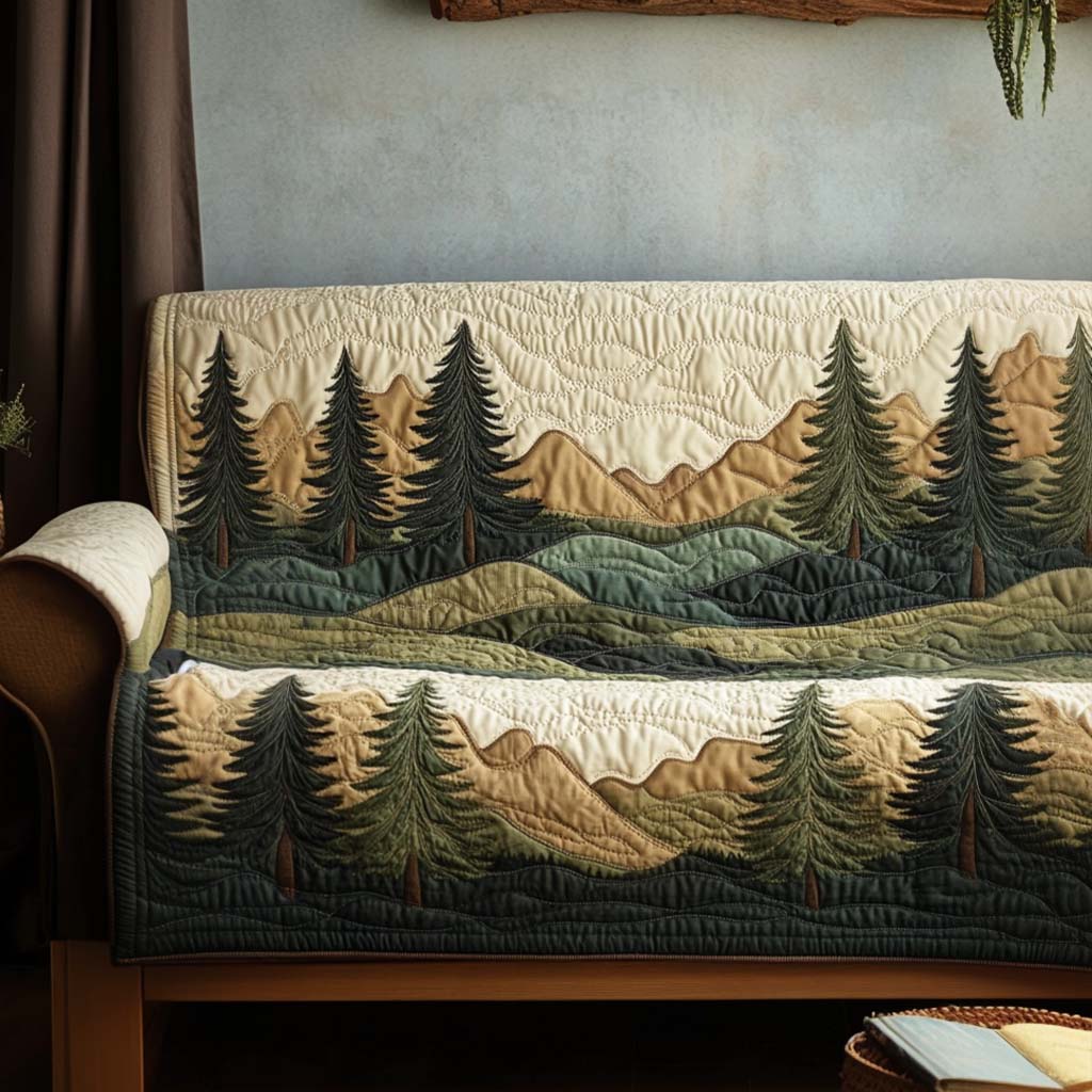 Forest Serenity Quilted Sofa Cover Sofa Seat Covers Christmas Presents For Deer Hunters