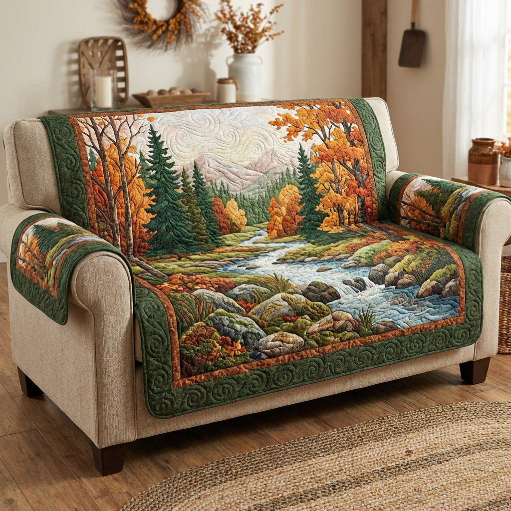 Forest Stream Quilted Sofa Cover The Best Slipcovers Tree Of Life Gifts For Grangarents