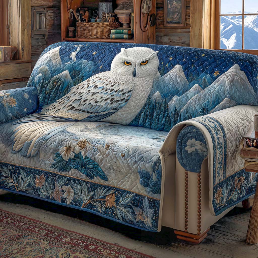 Frost Haven Quilted Sofa Cover Holiday Living Decorations Unique Owl Gift Items