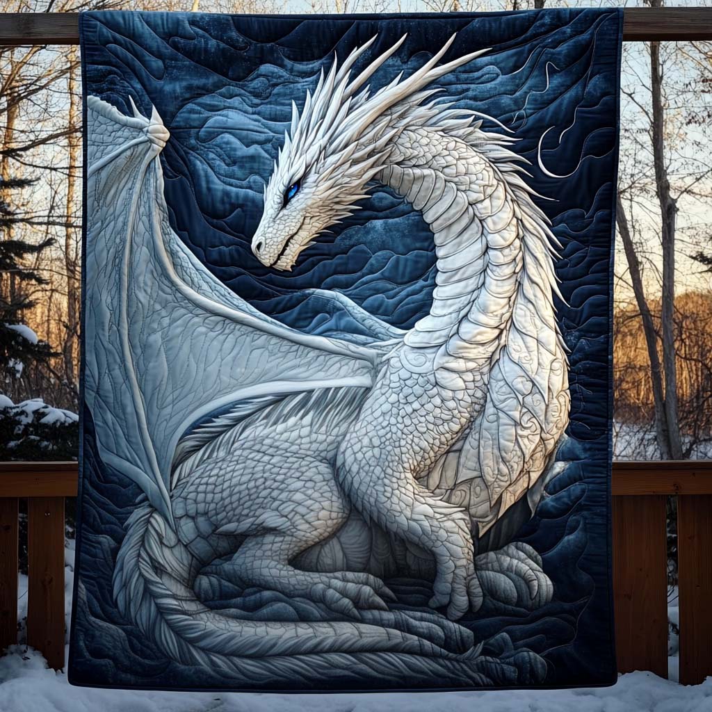 Frosted Majesty Quilted Blanket Best Bedding Comforter Sets Dragon Gifts For Her