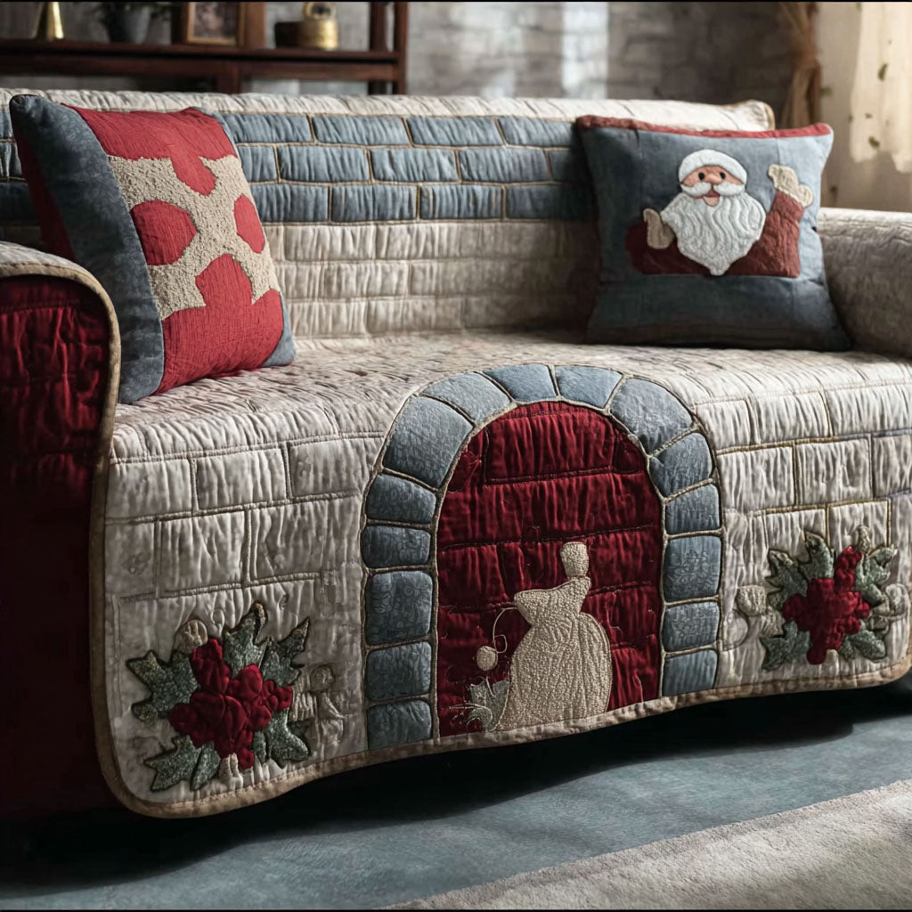 Frosty Hearth Quilted Sofa Cover Furniture Slipcovers For Sofas Great Book Lover Gift Ideas