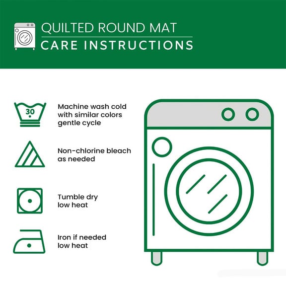 Furry Feline Quilted Round Mat Entryway Christmas Decor Ideas Cool Gifts For Cat Owners - Image 3