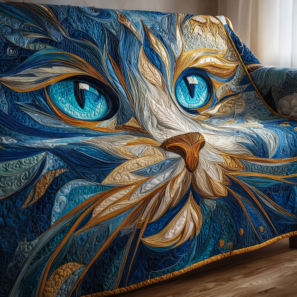 Gentle Cat Quilted Sofa Cover Great Couch Covers Cat Presents Christmas