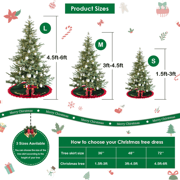 German Shepherd Dog Quilted Christmas Tree Skirt Cool Presents For Dog Lovers - Image 4