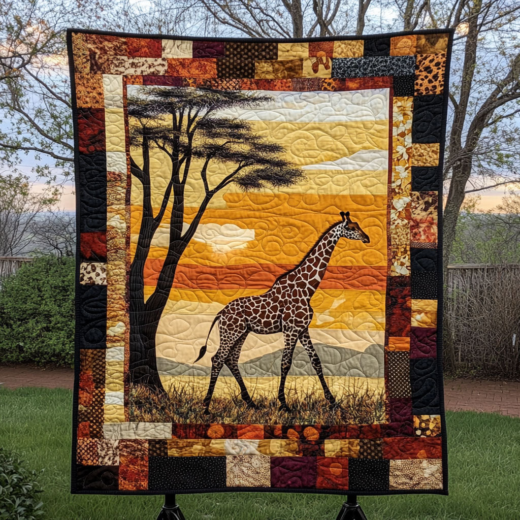 Giraffe Journey Quilted Blanket Best Sheet Sets Best African American Gifts