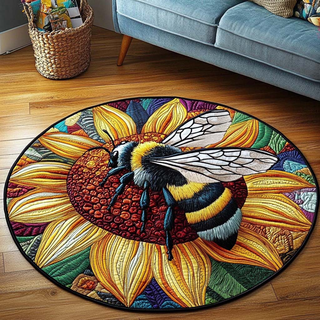 Golden Harvest Keeper Quilted Round Mat Christmas Decor For Entryway Grandma And Grandpa Christmas Ornaments
