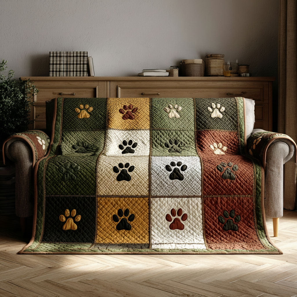 Golden Paw Days Quilted Sofa Cover Sofa Cover Couch Gift Ideas For Dog Lovers