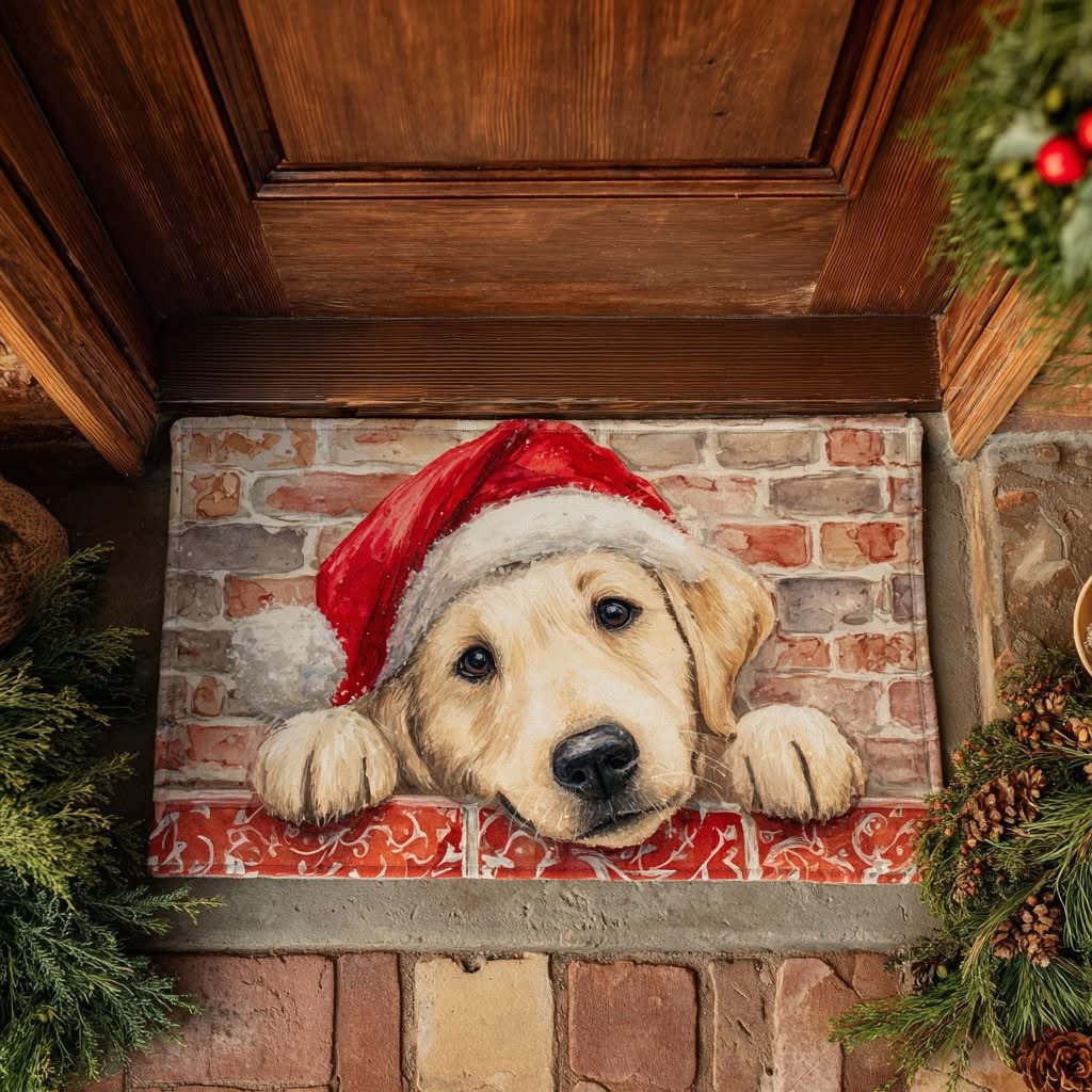 Golden Retriever Doormat Cute Christmas Doormat Xmas Home Decoration Gifts