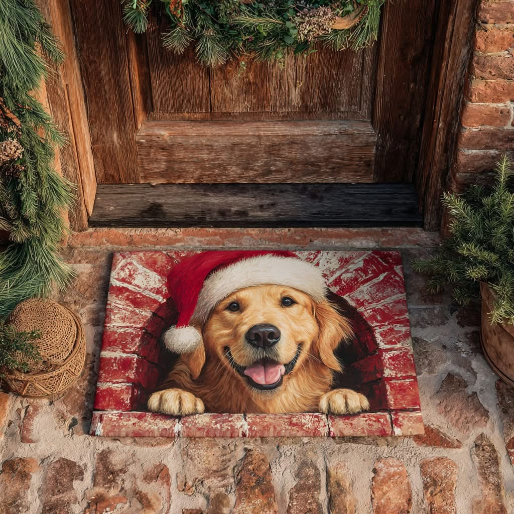 Golden Retriever Joy Doormat Cute Animal Welcome Mats Christmas Gifts For Dog Lovers