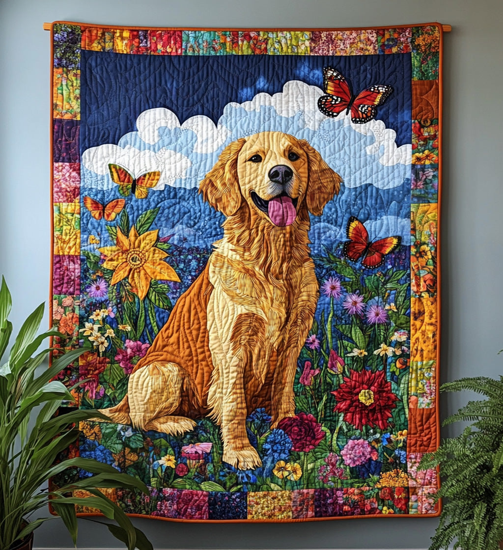 Golden Tail Wags Quilted Blanket Bed Decor Ideas Mothers Day Gift Ideas Last Minute