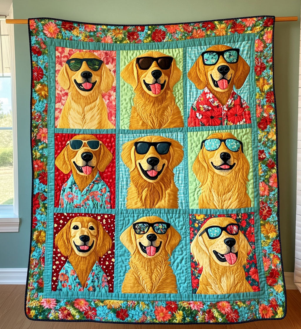 Golden Wonders Quilted Blanket Bedroom Decor Ideas Golden Retriever Christmas Gifts