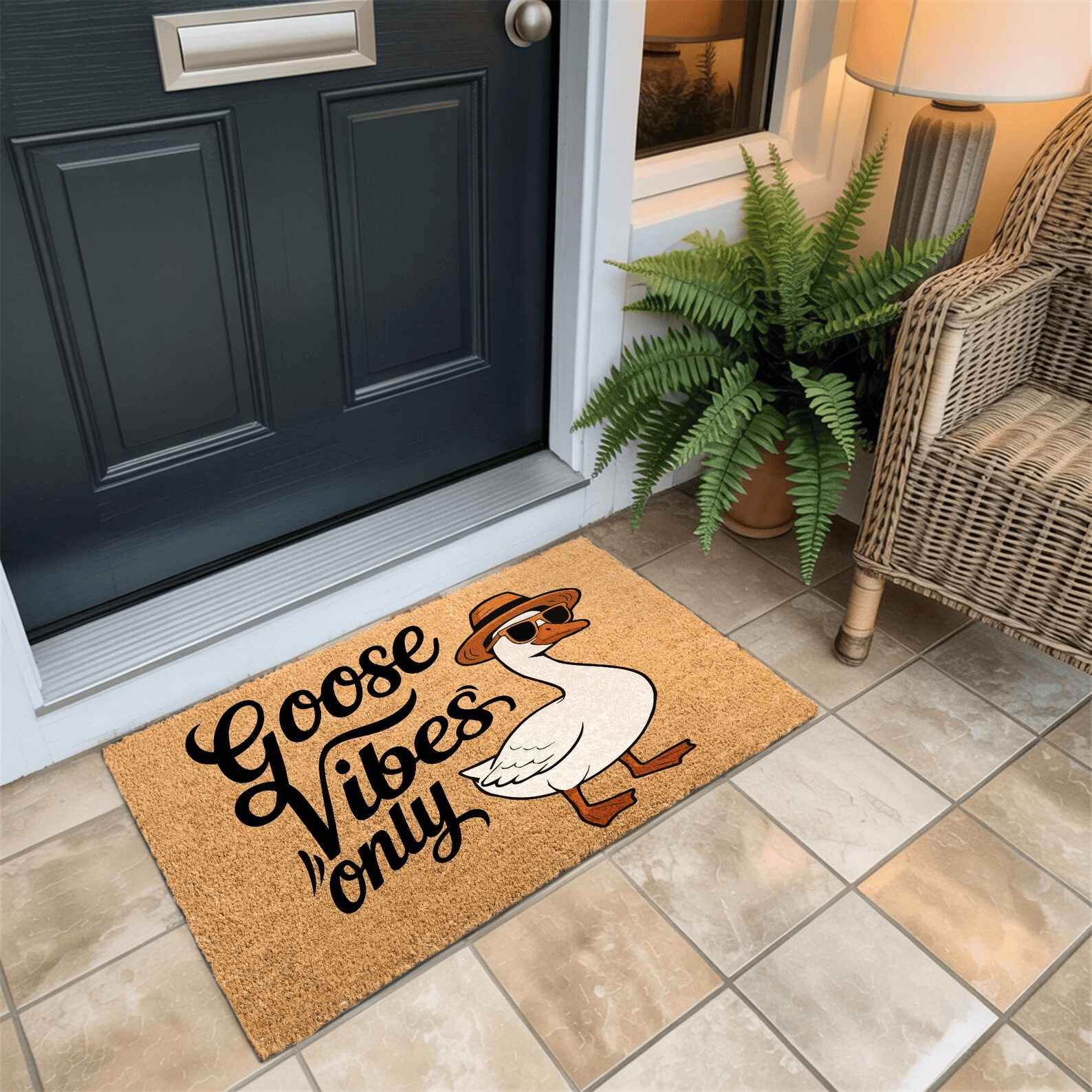 Goose Vibes Only Doormat Funny Retro Welcome Mat Home Decor New Home Gifts
