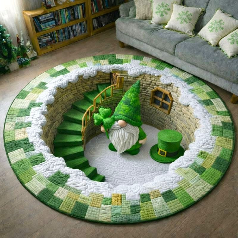 Grome St Patrick's Day Quilted Round Mat Decorations Saint Patrick's Day Gift Ideas 2025