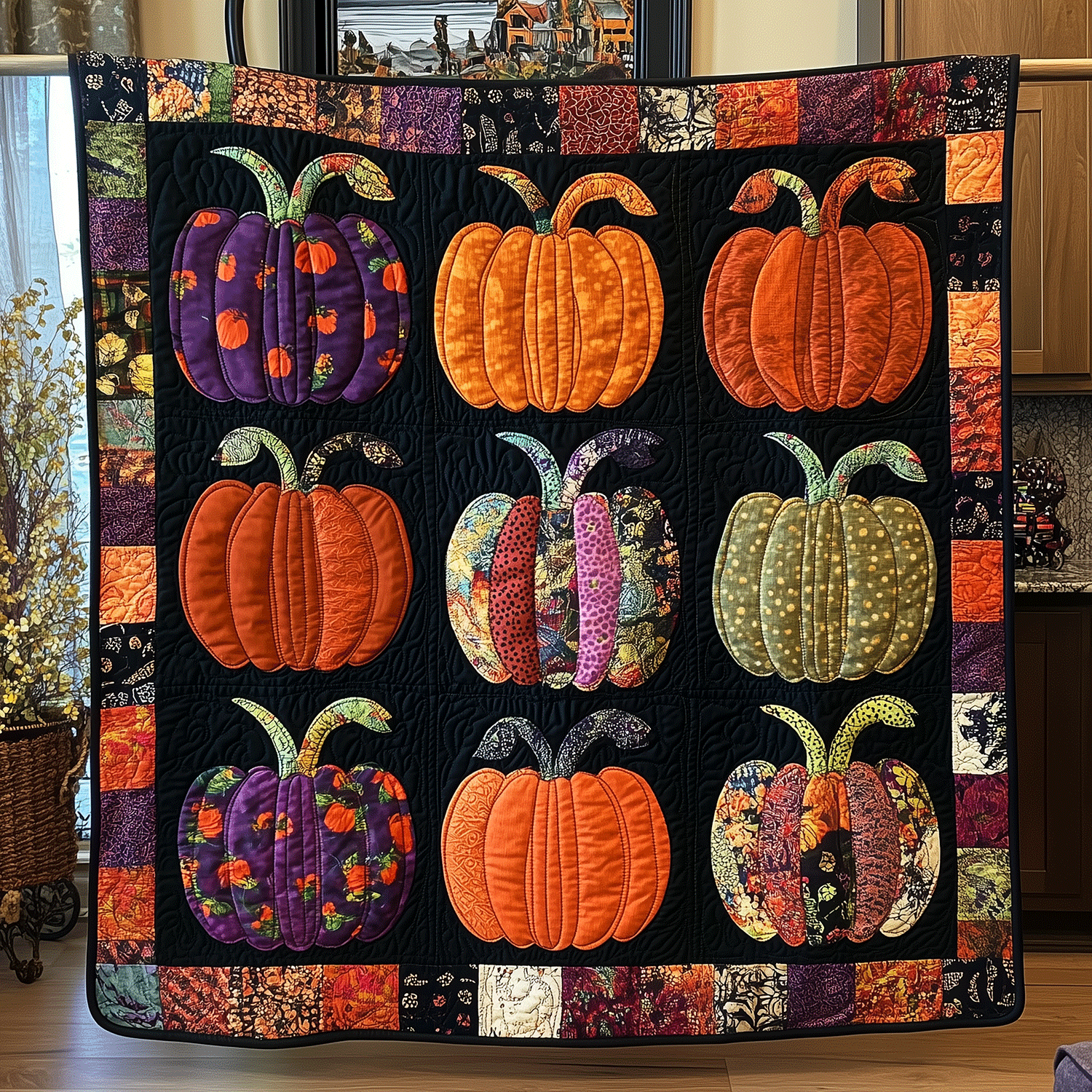 Halloween Harvest Quilted Blanket Best Bedding Sets Halloween Gift Ideas For Adults