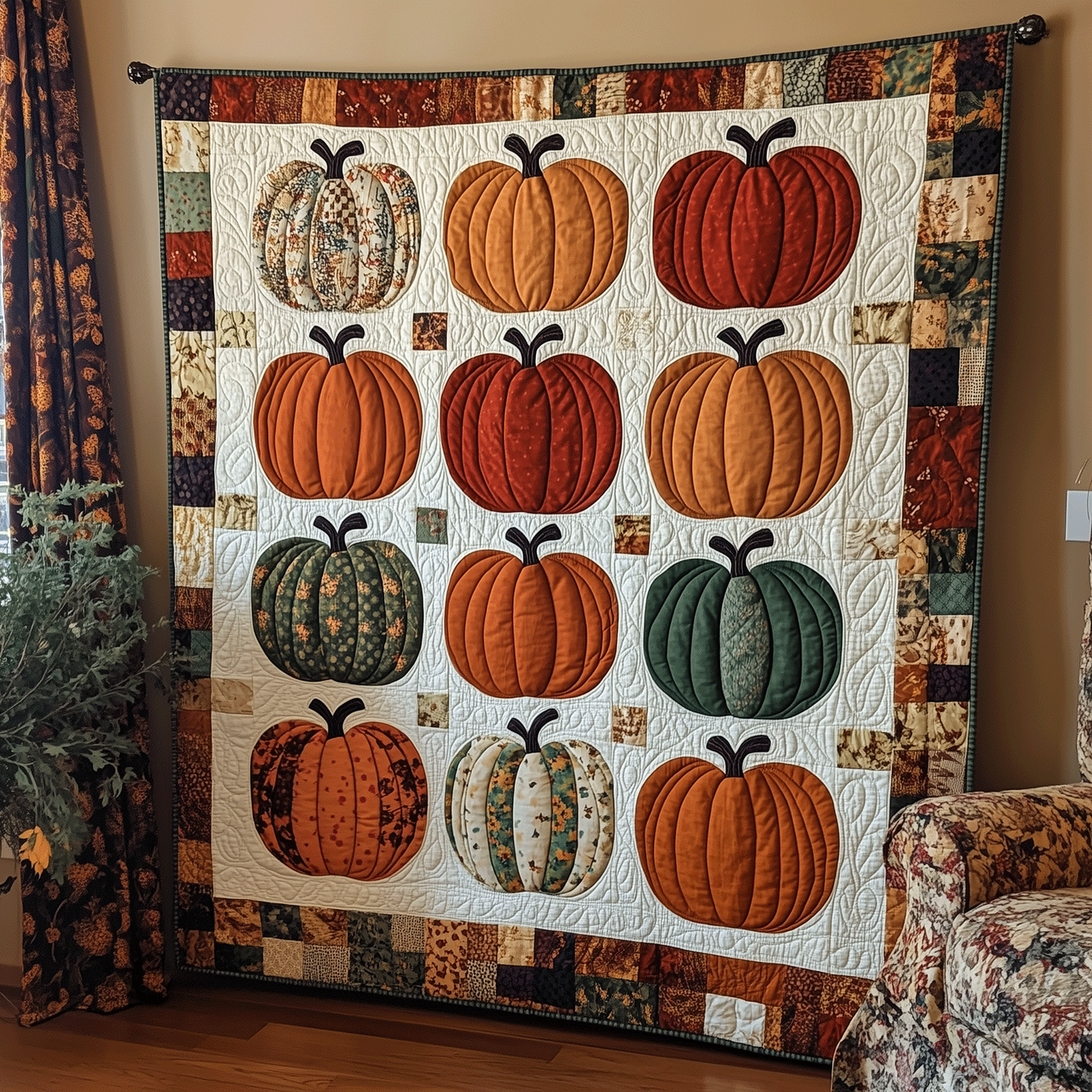 Halloween Pumpkin Quilted Blanket Great Sheet Sets Gift For Halloween