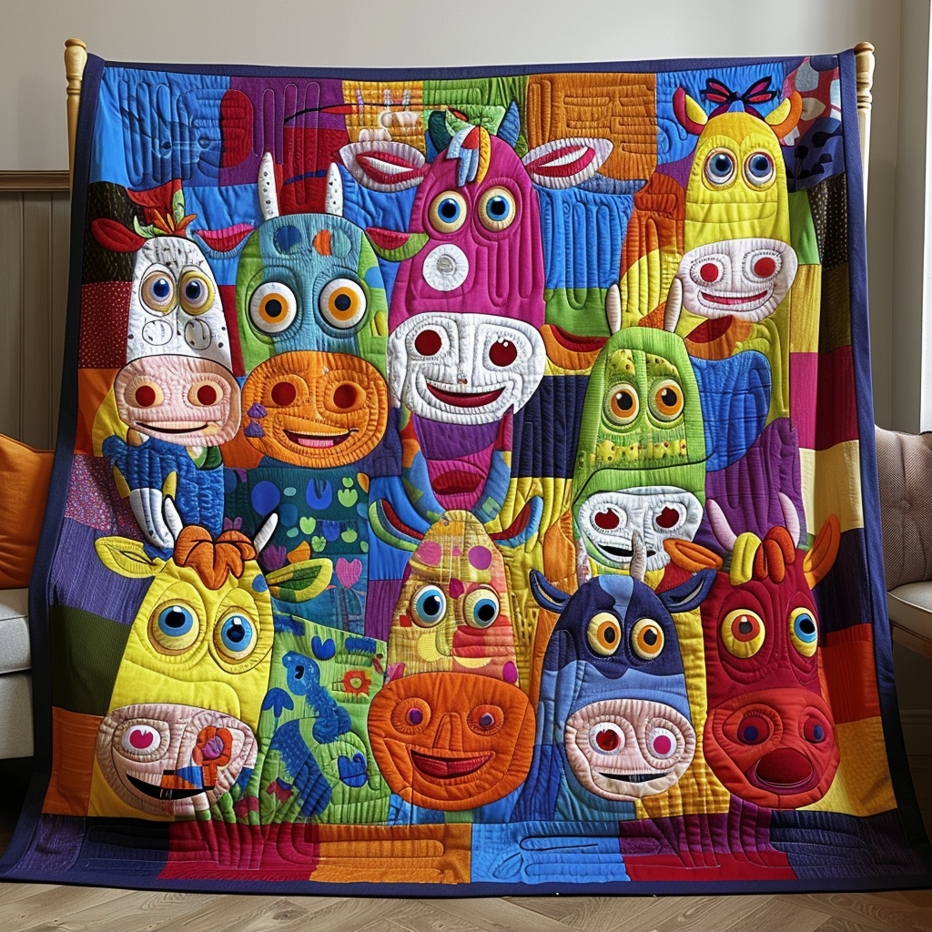 Happy Moo Quilted Blanket Bedroom Furniture Ideas Dad Gifts For Father's Day 2026