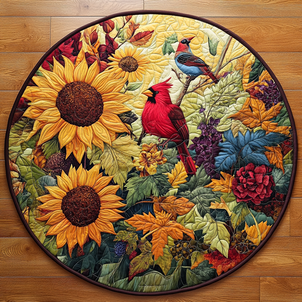 Harvest Glow Quilted Round Mat Entrance Way Ideas Things To Get Your Grandmother For Christmas