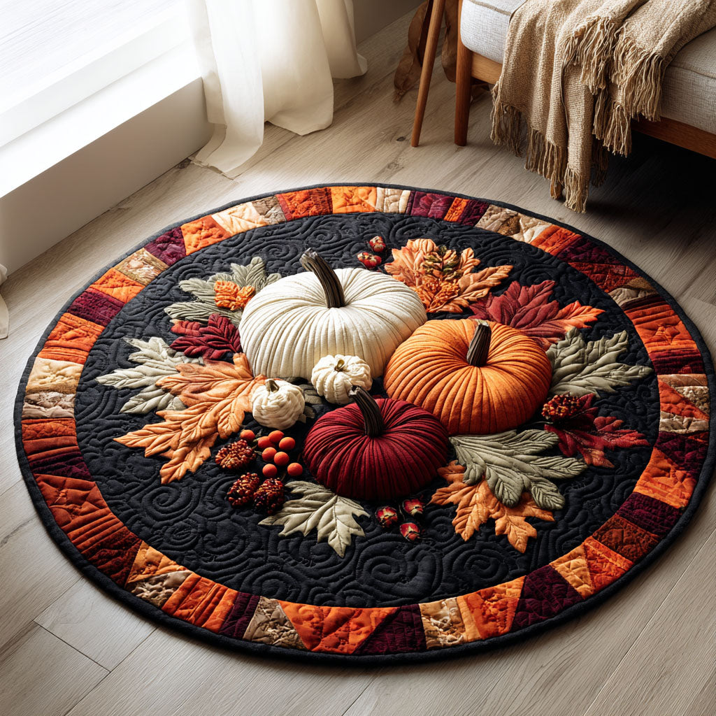 Harvest Glow Quilted Round Mat Entryway Design Ideas Best Gifts For Farmers