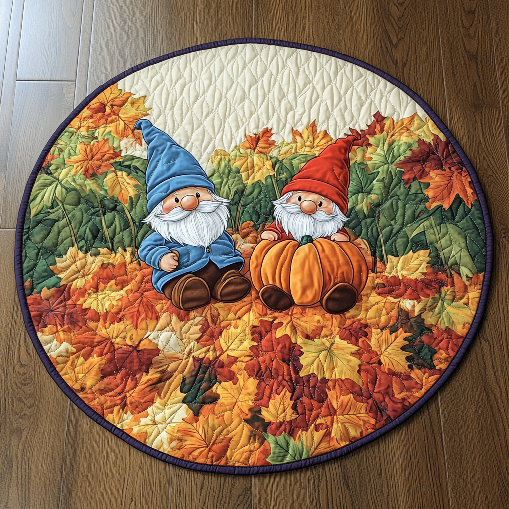 Harvest Harmony Quilted Round Mat Entryway Rug Ideas Best Christmas Presents For Teenage Guys