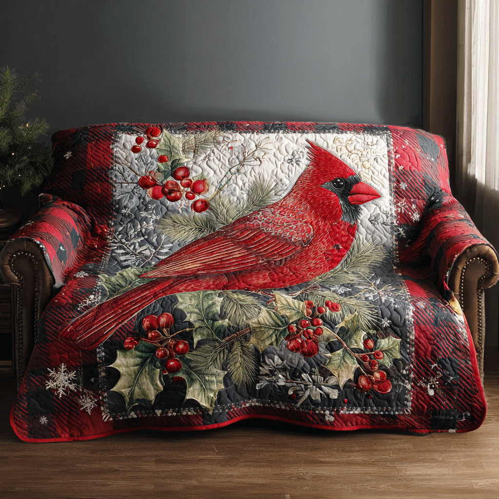 Heartland Cardinal Sky Quilted Sofa Cover Sofa Cover For Couch Christmas Giving Ideas For Families