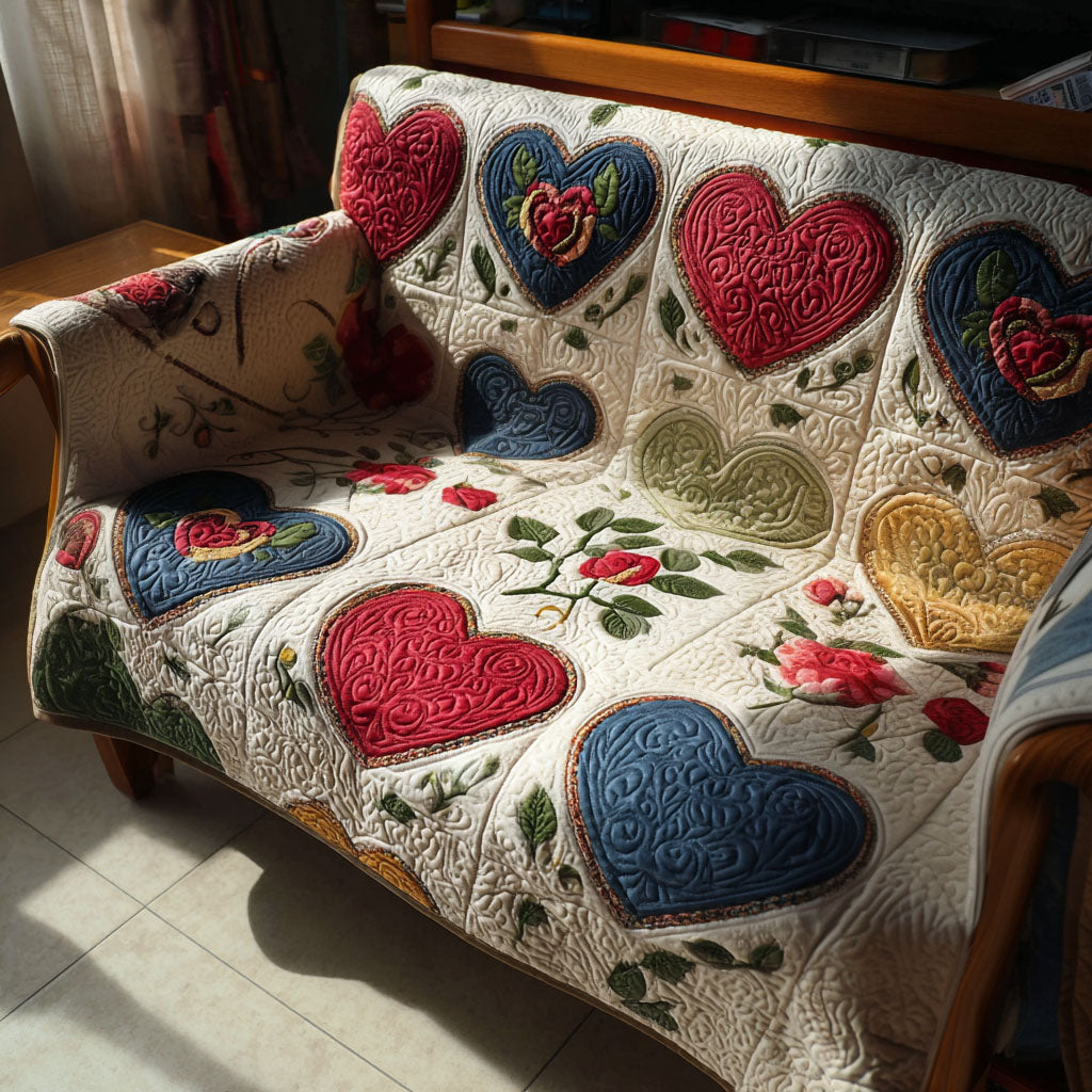 Heartstring Cottage Quilted Sofa Cover Sofa Covers For Sale Valentine Day Ideas For Her