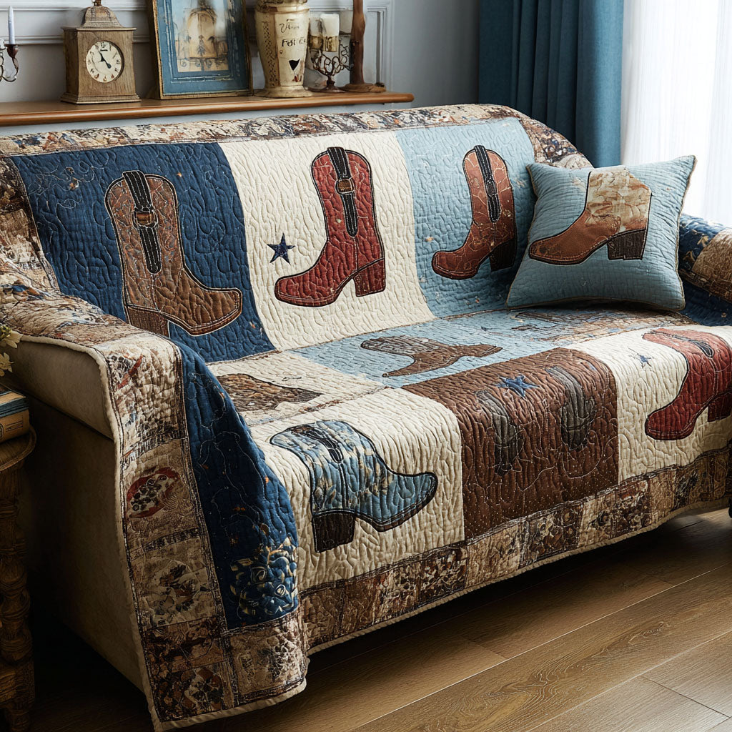 Heritage Home Quilted Sofa Cover Sofa Cover Slipcover Cowboy Themed Gifts