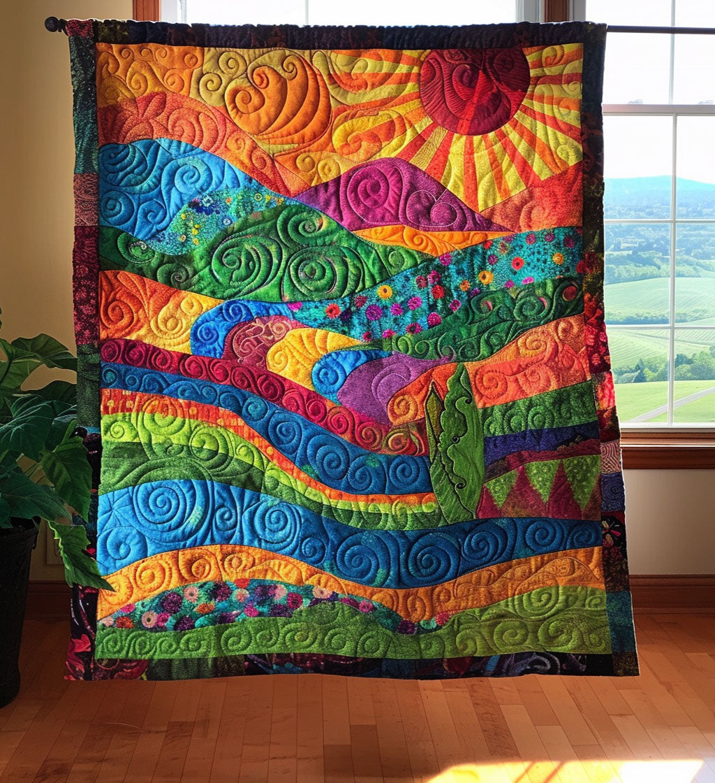 Hippie Sky Wanderer Quilted Blanket Good Bed Sets Presents For Mom Birthday