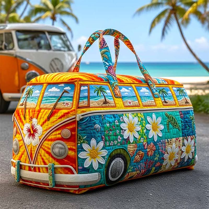 Hippie Style Quilted Duffle Bag Comfortable Weekender Bag Best Gift For Her