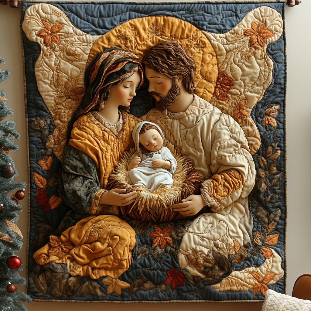 Holy Family Quilted Blanket Holiday Bedroom Ideas Christmas Gift Ideas For Coworkers