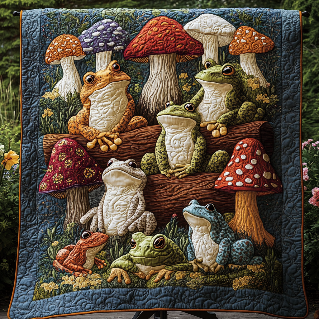 Hoppy Haven Quilted Blanket Bed Decor Ideas Fathers Day Presents