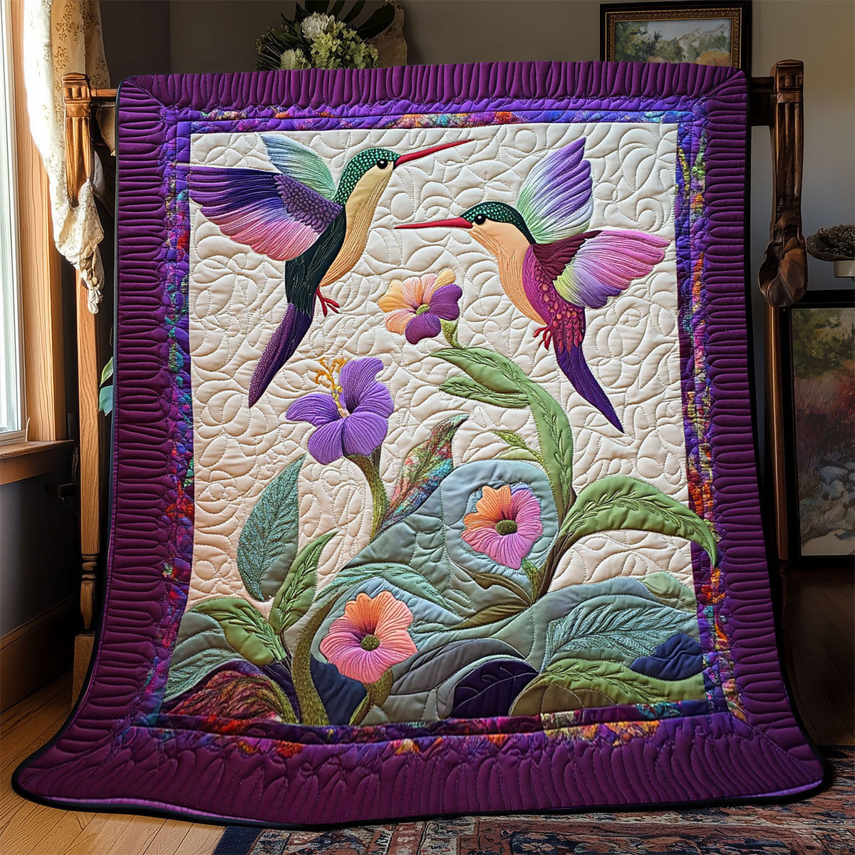 Hummingbird Quilt Blanket Corporate Patrick Day Gifts