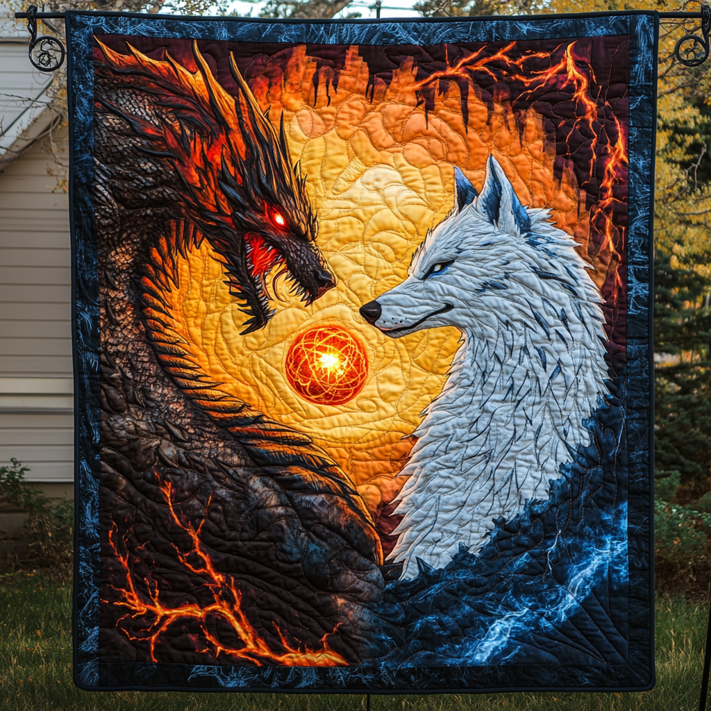 Inferno Embrace Quilted Blanket Cool Bedroom Ideas Dragon Presents For Men