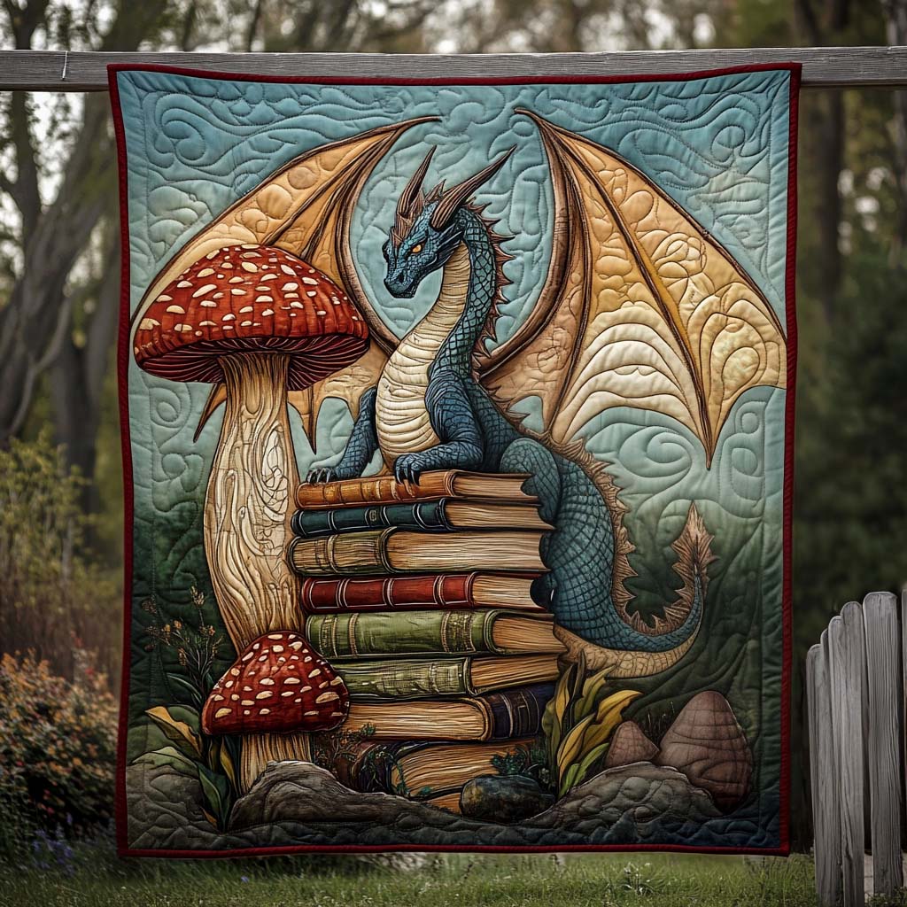 Inferno Roar Quilted Blanket Bedroom Decor Ideas Dragon Themed Gift Items