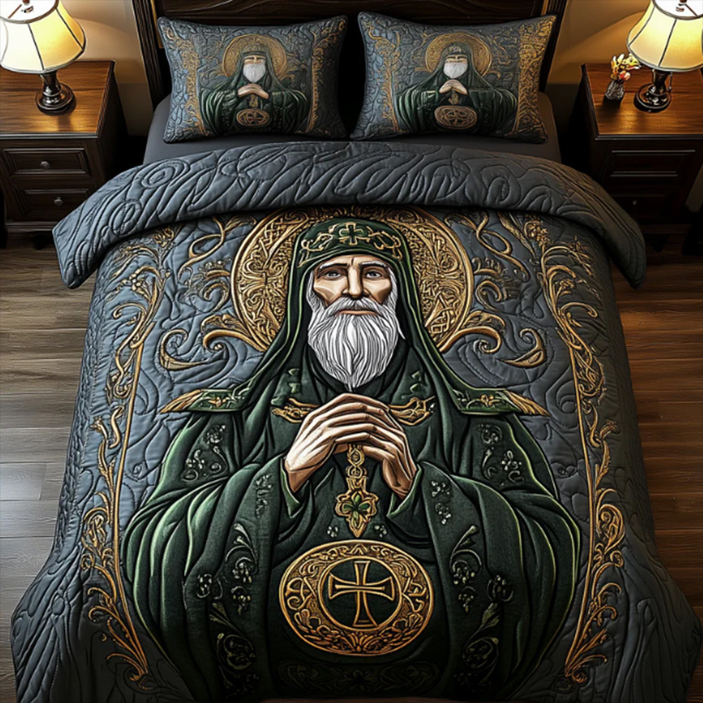 Irish Saint Patrick Quilt Bedding Set Best Gift For Irish