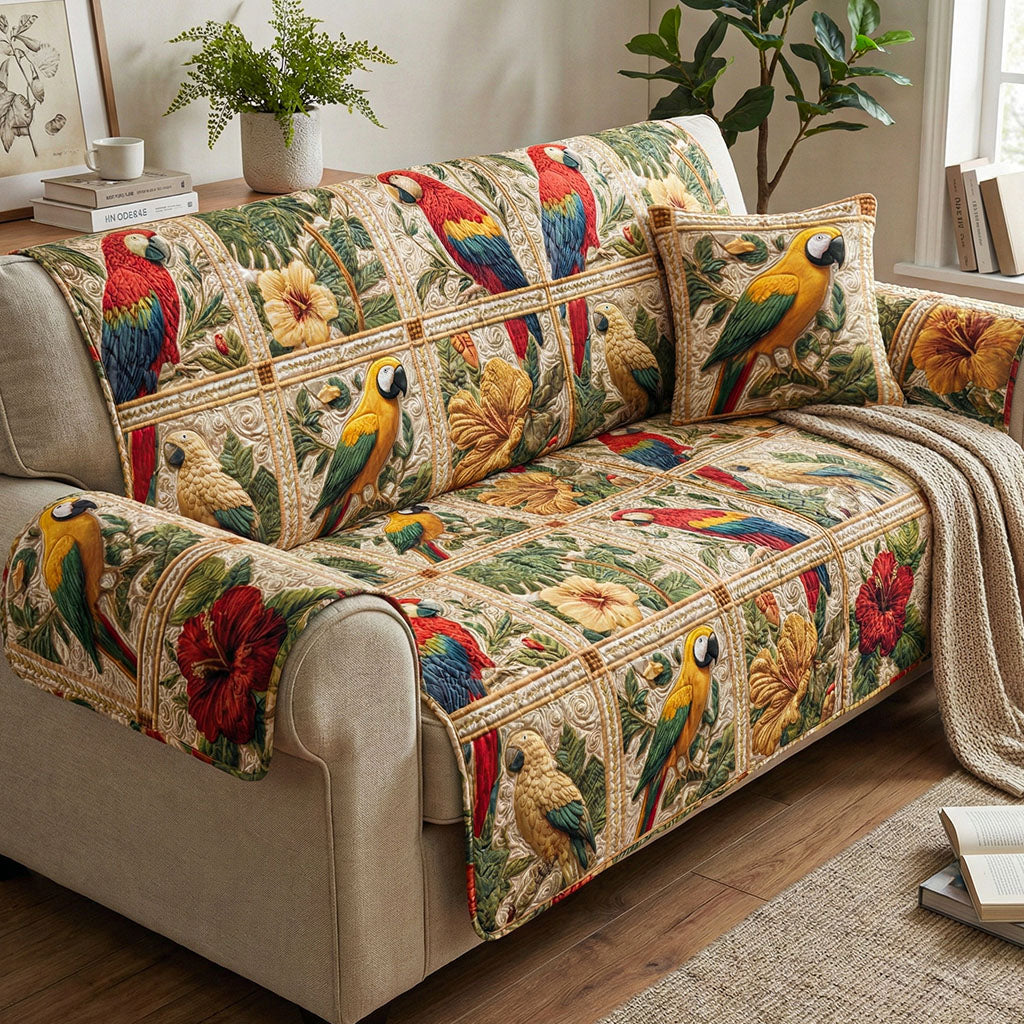 Island Colors Quilted Sofa Cover Cool Couch Slipcovers Best Gifts For Beach Lovers