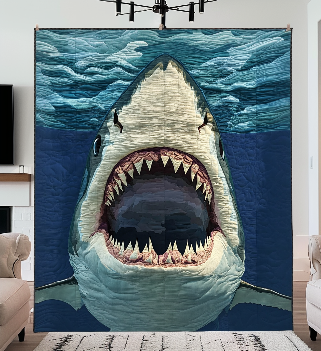 Jaws Quilted Blanket Nice Bedding Sets Fathers Day Presents