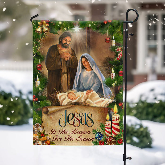 Jesus Is the Reason Christmas Flag Faithful Holiday Home Decor Gifts For Christians