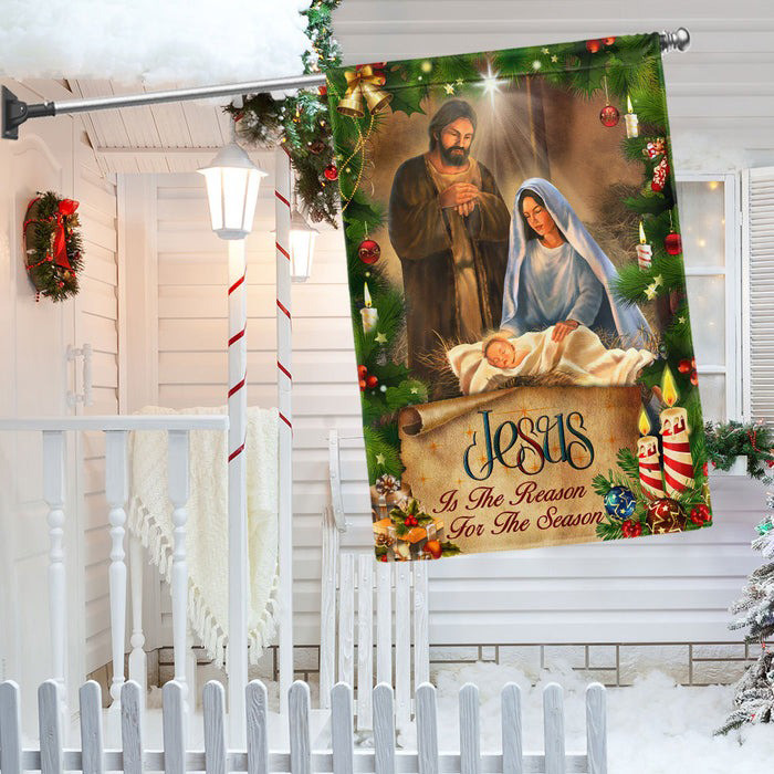 Jesus Is the Reason Christmas Flag Faithful Holiday Home Decor Gifts For Christians