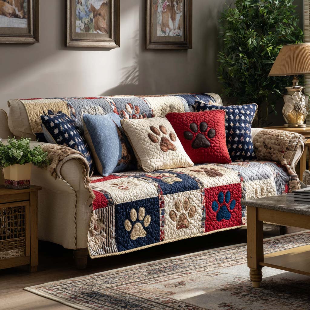 Joy Paw Quilted Sofa Cover Sectional Couch Covers Best Gifts For Dog Owners