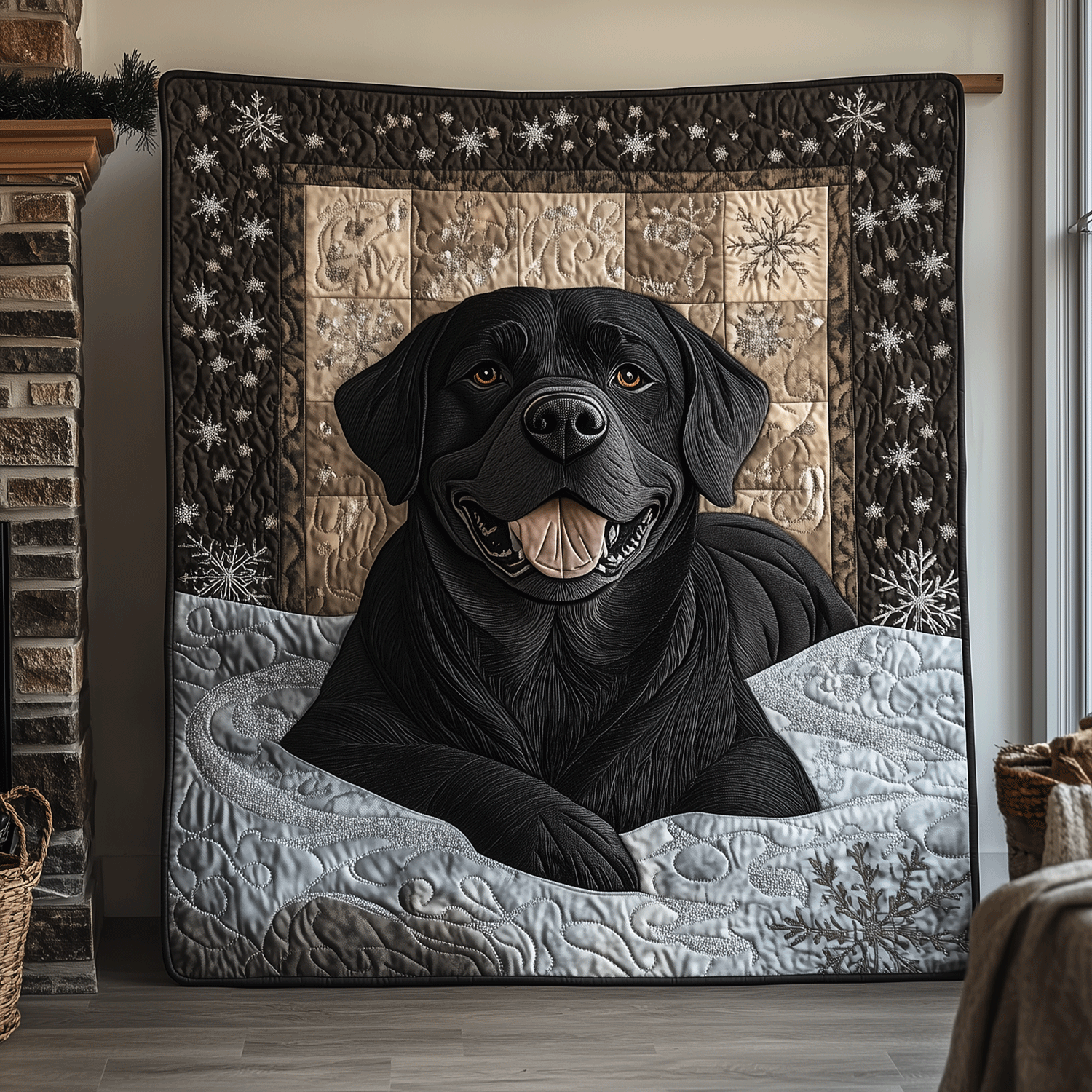 Labrador Calm Drift Quilted Blanket Nice Bed Sheet Sets Best Gifts For Labrador Retriever