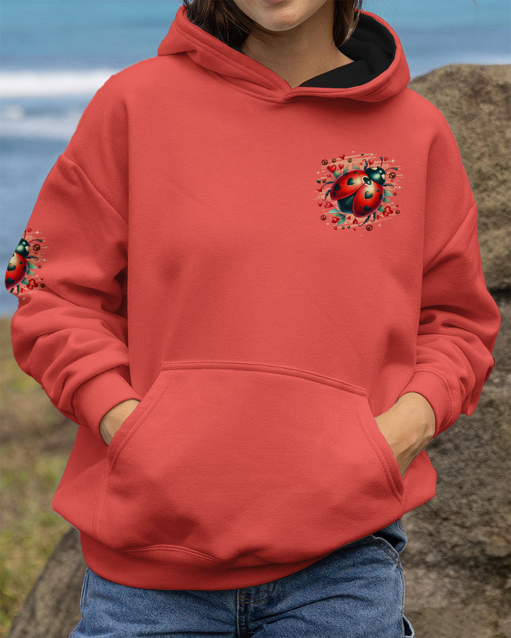 Ladybug Butterfly Kisses And Ladybug Hugs Hoodie Clothing Perfect Gift For Mom