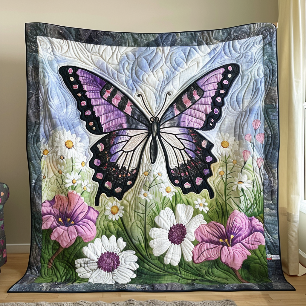 Lavender Wings Butterfly Quilted Blanket Bedspread Quilts Target Mother's Day Gifts