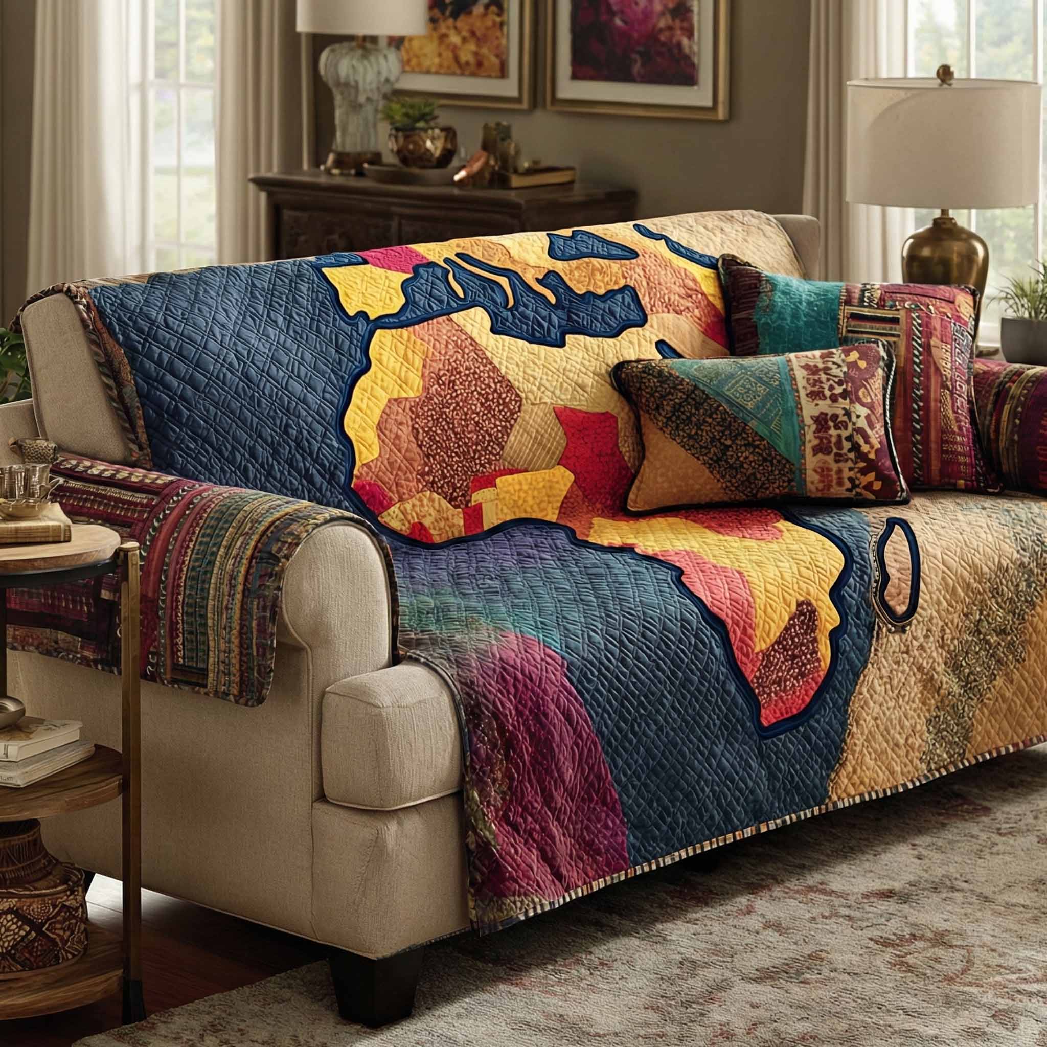 Legacy Contour Quilted Sofa Cover Recliner Couch Covers Gifts For Black History Month